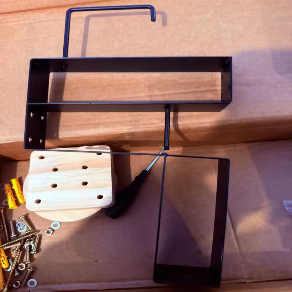Sports Equipment Storage Rack - 木製オートバイヘルメットホルダー壁掛けフックディスプレイラック、スポーツ用品収納オーガナイザー、ホームジム用スタンド