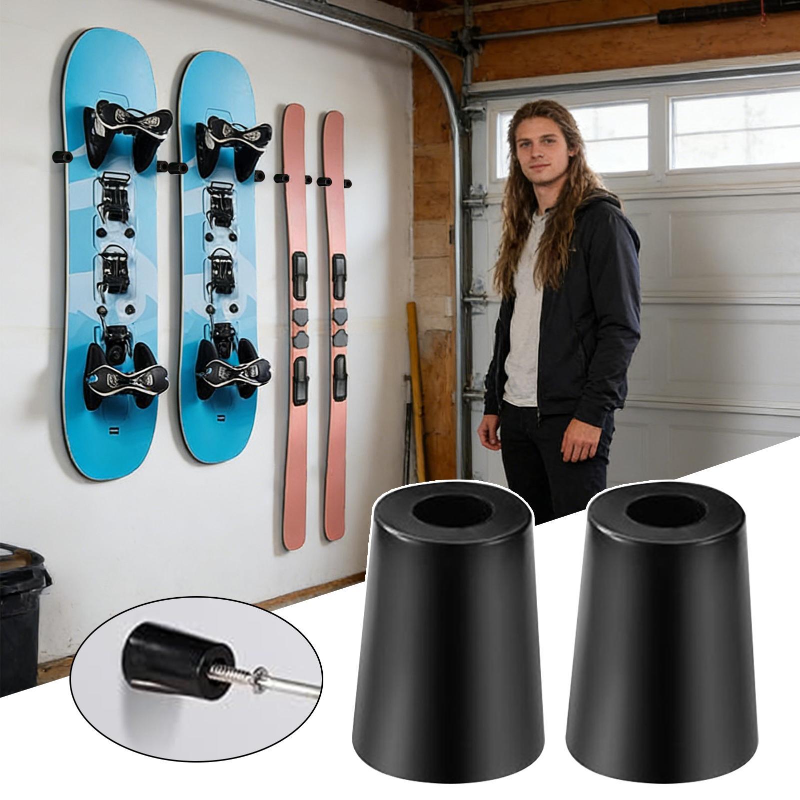 Sports Equipment Shop - スキー壁掛けラック 垂直スノーボード収納 スキー収納 ガレージ保管 室内展示 スポーツショップ用品