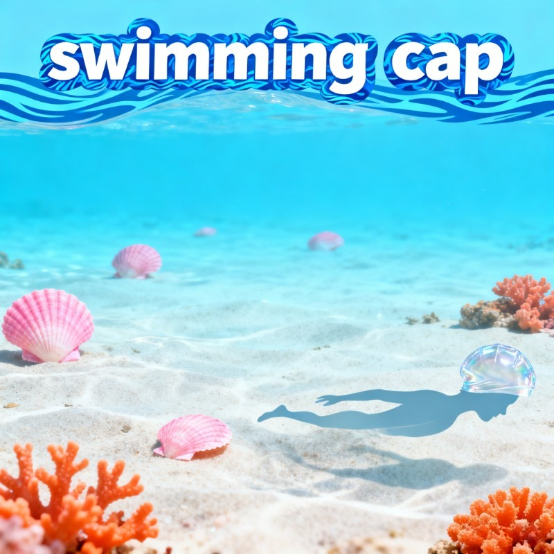 Swim Cap Silicone - 快適な子供用水泳キャップシリコーン素材かわいい漫画のデザイン子供女の子水泳キャッププールアクセサリー