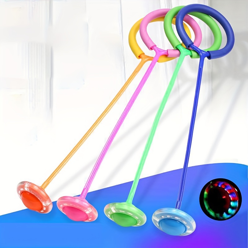 Sports Equipment For Kindergarten - 1Pc 子供点滅ジャンプリングスポーツバウンスボール折りたたみ点滅バウンスボール子供や大人に適したスキルゲーム