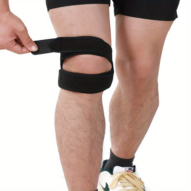 Sports Equipment Knee Support - 2個入り膝ブレース、調節可能な膝パッド、膝サポートスポーツ用品、半月板ストラップ、ランニング、フィットネスに最適