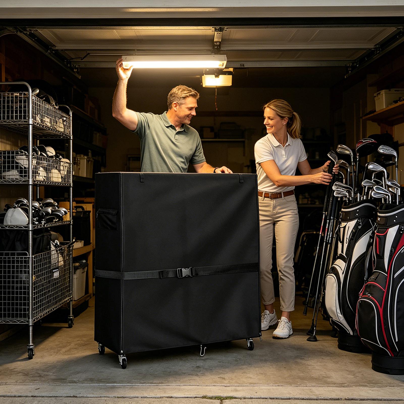 Sports Equipment Storage Rack - ゴルフバッグ収納ラックカバーオックスフォードプロテクターゴルフ用品ラックカバースポーツ用品おもちゃ家庭用ゴミ女性男性ゴルファー用