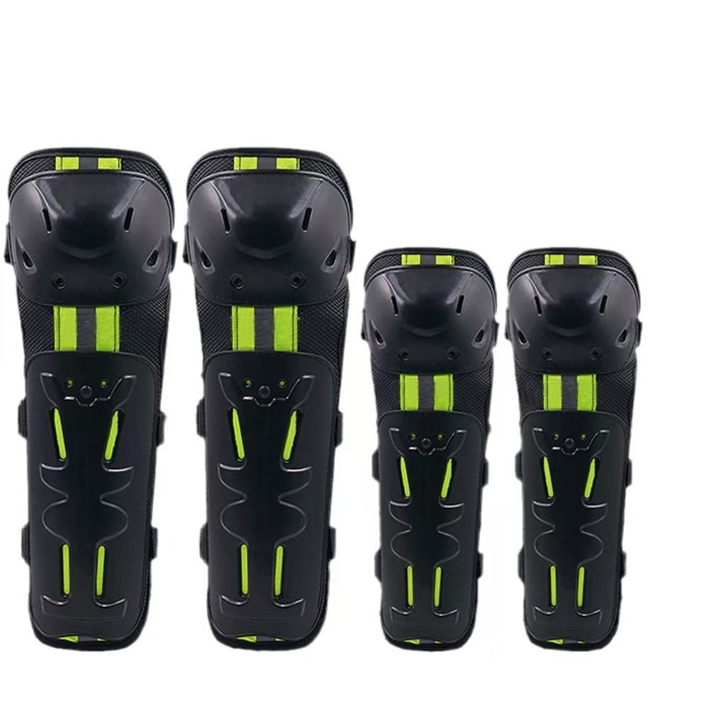 Sports Equipment Knee Support - グリーンレッドオートバイ膝パッドと肘パッドライディング保護具アウトドアスポーツモトクロス用品モト膝ガード