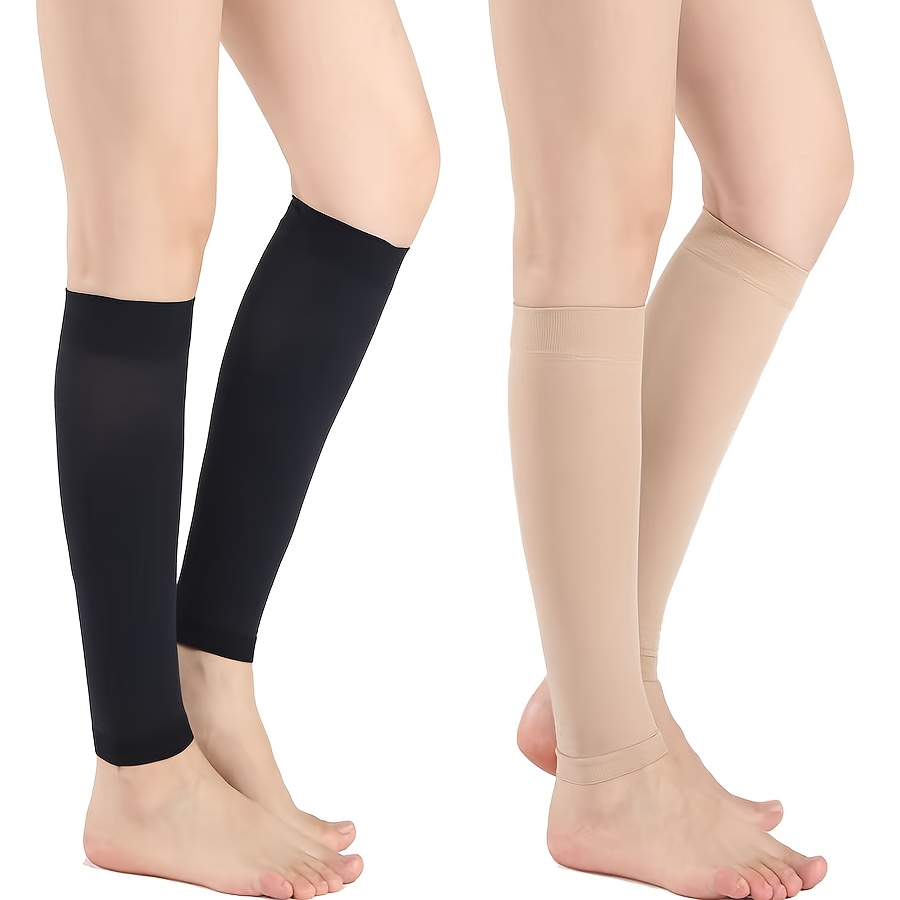 Sports Equipment Factory - 1pc プラスサイズ ユニセックス コンプレッションカーフスリーブ、高弾性、スポーツ、フィットネス、ランニングに適しています、洗濯機で洗えます。