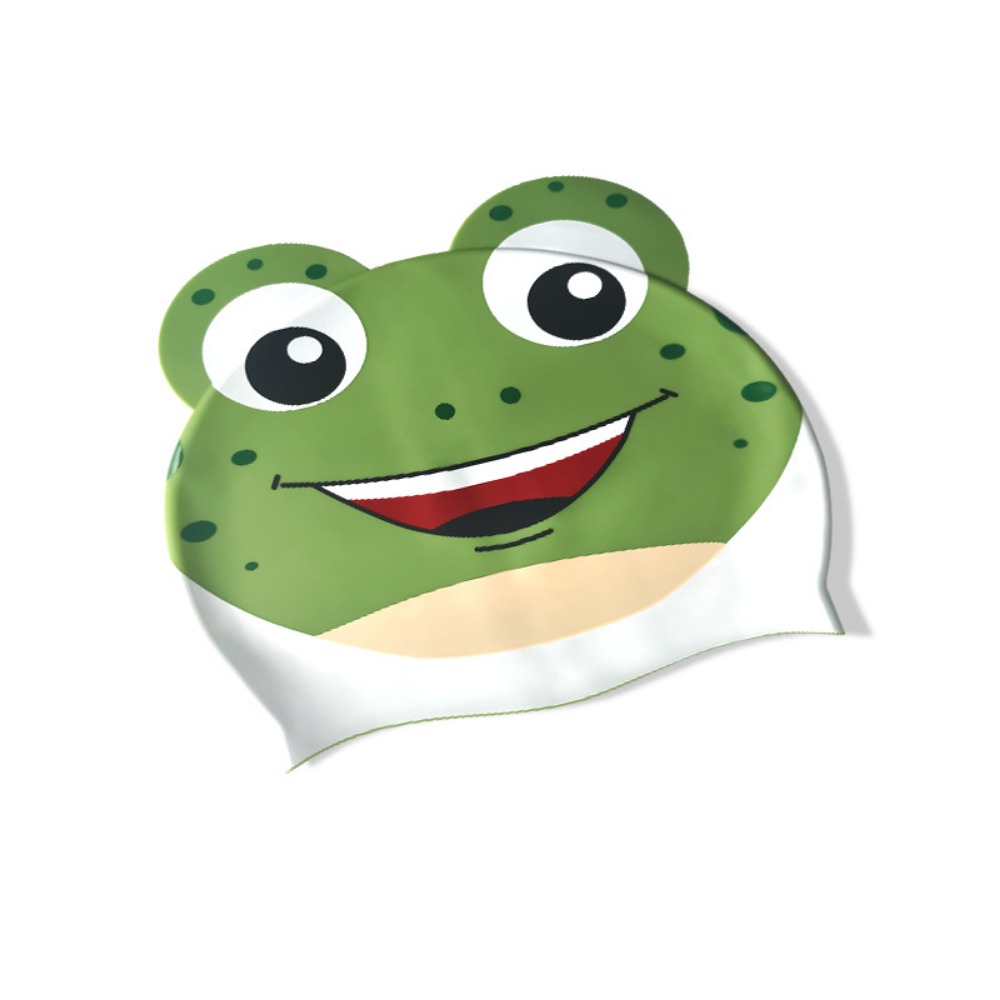 水泳キャップ子供用耳保護大型シリコン水泳帽子漫画プリント防水 - Swim Cap Silicone のレビューと価格