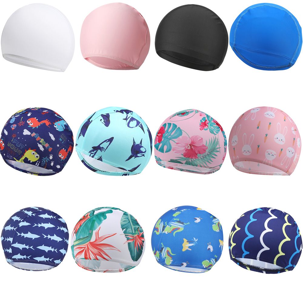 漫画柄 子供用 男の子 女の子 高弾性生地 スイミングプール - Swim Cap Silicone のレビューと価格