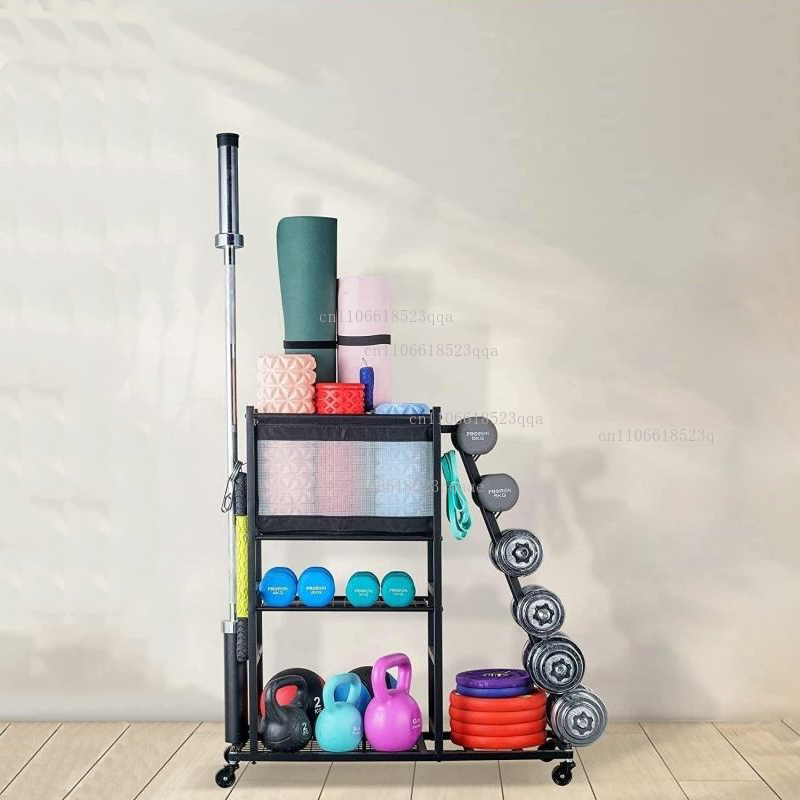 ホームジム収納ダンベルウェイトスタンドケトルベルヨガマットホ - Sports Equipment Storage Rack のレビューと価格