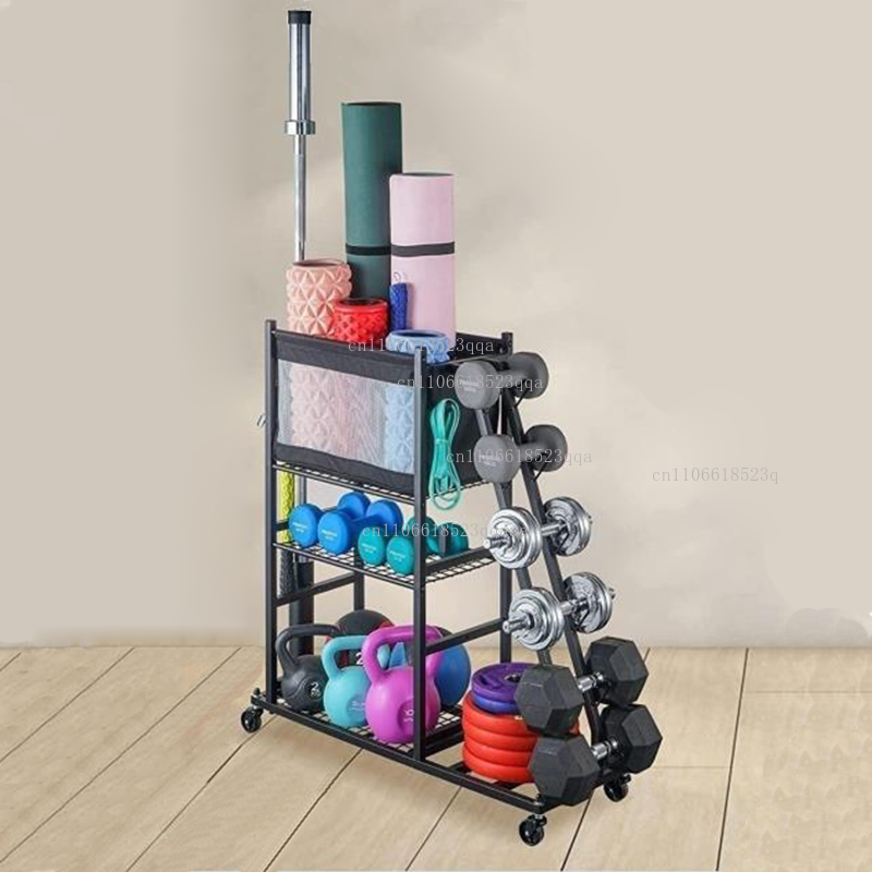 ホームジム収納ダンベルウェイトスタンドケトルベルヨガマットホ - Sports Equipment Storage Rack のレビューと価格