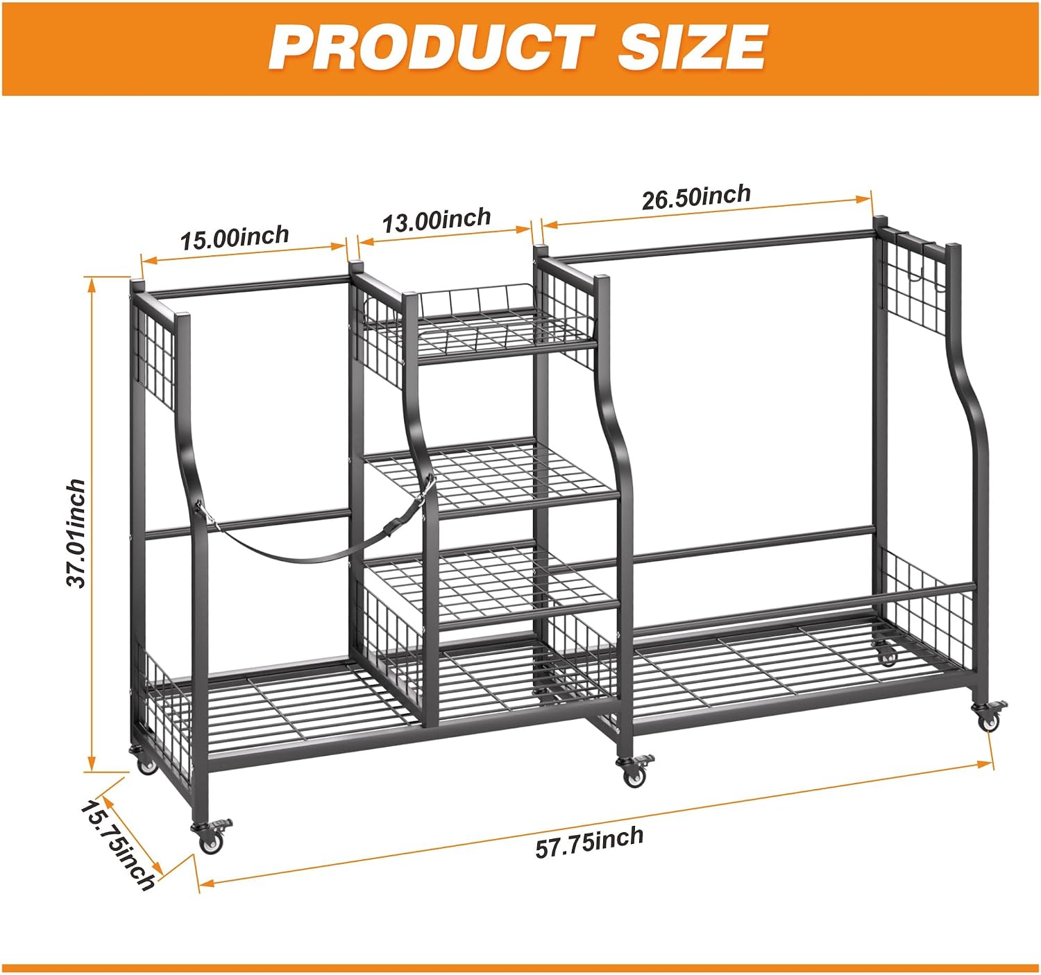 ゴルフバッグ収納ラックオーガナイザー 高耐久ゴルフバッグホル - Sports Equipment Storage Rack のレビューと価格