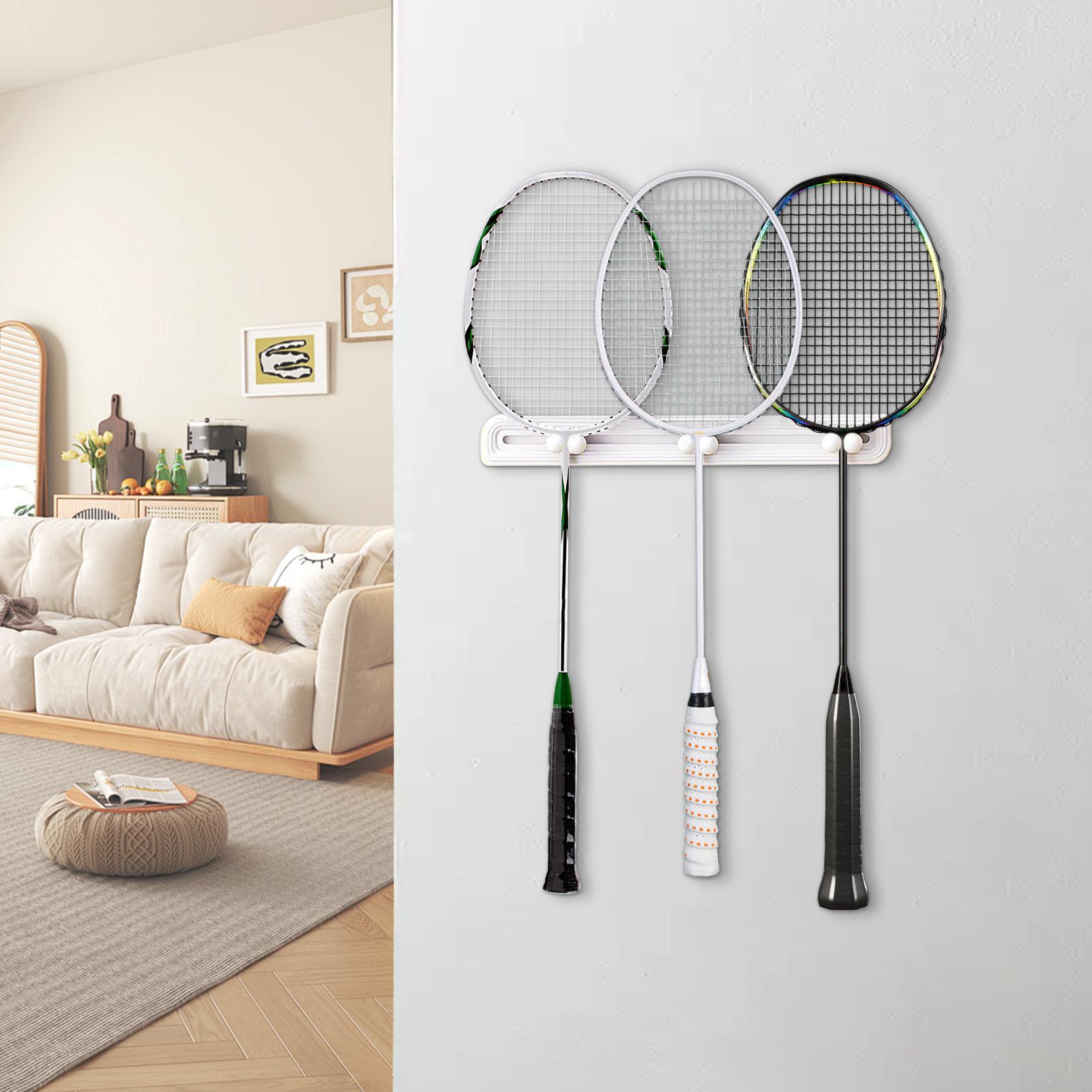 ラケットオーガナイザーラケット収納ラックスライドフック壁掛け - Sports Equipment Storage Rack のレビューと価格