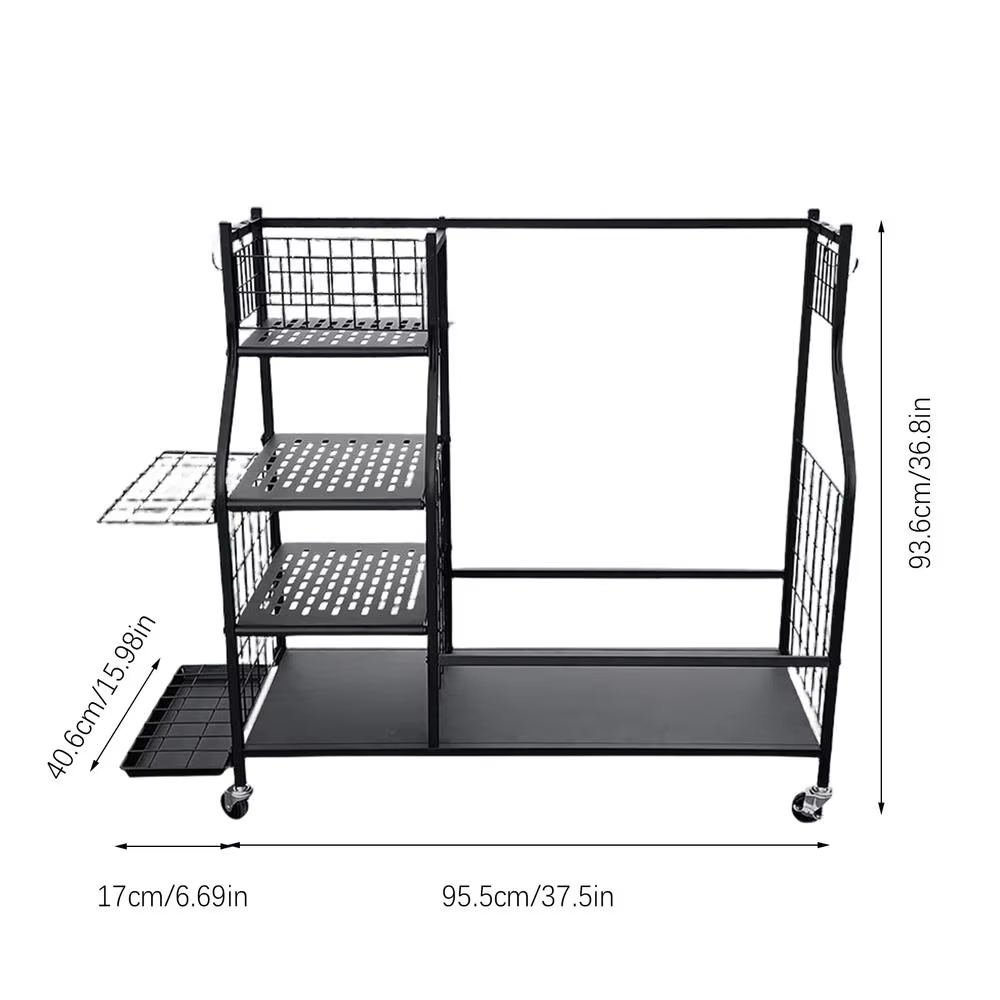 ゴルフバッグ収納ガレージオーガナイザーラック 2 スポーツバ - Sports Equipment Storage Rack のレビューと価格