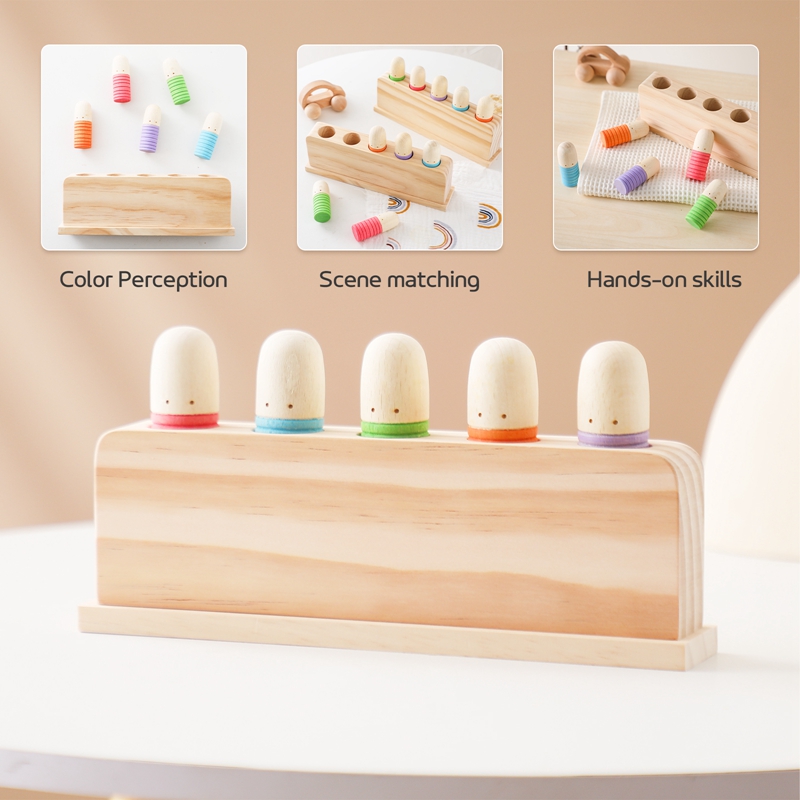 子供のための木製の顔の認識のおもちゃ,さまざまな色のトレーニ - Sports Equipment For Kindergarten のレビューと価格