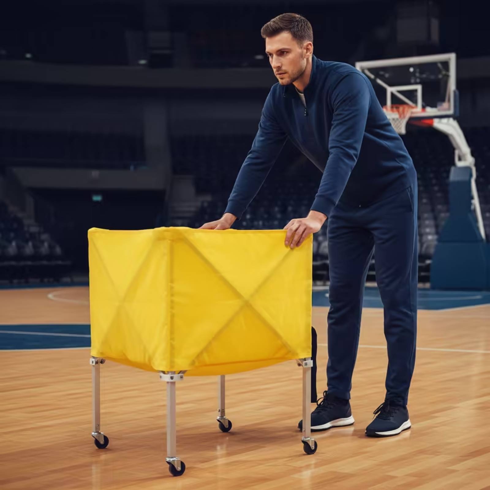 折りたたみ式ボールカート 四輪折りたたみ式ボールカート スポ - Sports Equipment Cart のレビューと価格