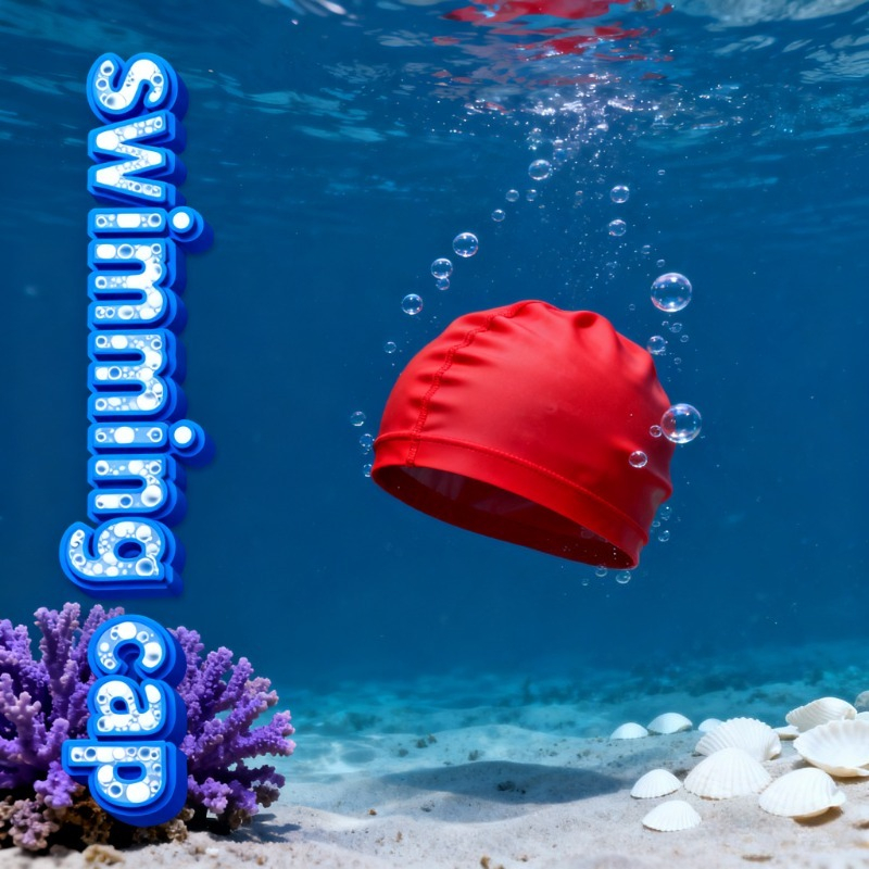 快適な子供用水泳キャップシリコーン素材かわいい漫画のデザイン - Swim Cap Silicone のレビューと価格