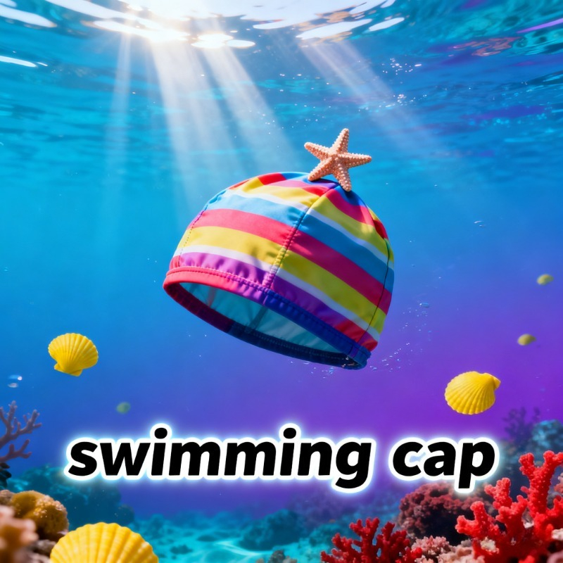 快適な子供用水泳キャップシリコーン素材かわいい漫画のデザイン - Swim Cap Silicone のレビューと価格