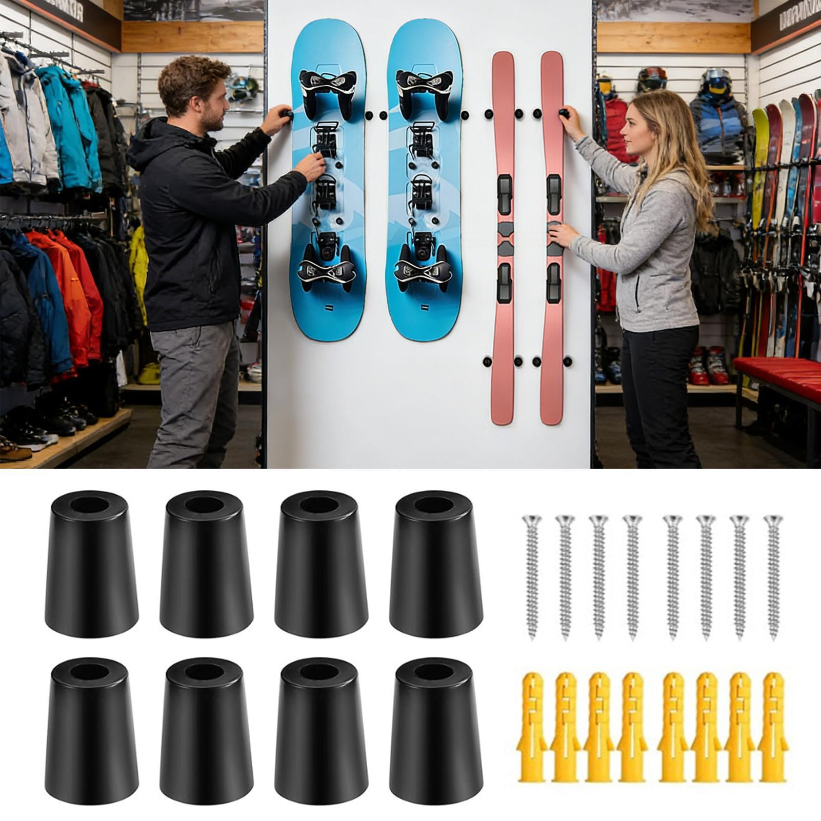 スノーボード壁掛け式垂直ハンガー スキー収納 ガレージ/店舗 - Sports Equipment Shop のレビューと価格
