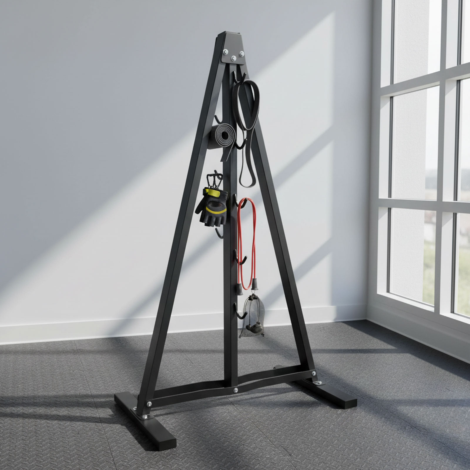 ラットプルダウンバーオーガナイザー（フック付き）ホームジム収 - Sports Equipment Storage Rack のレビューと価格