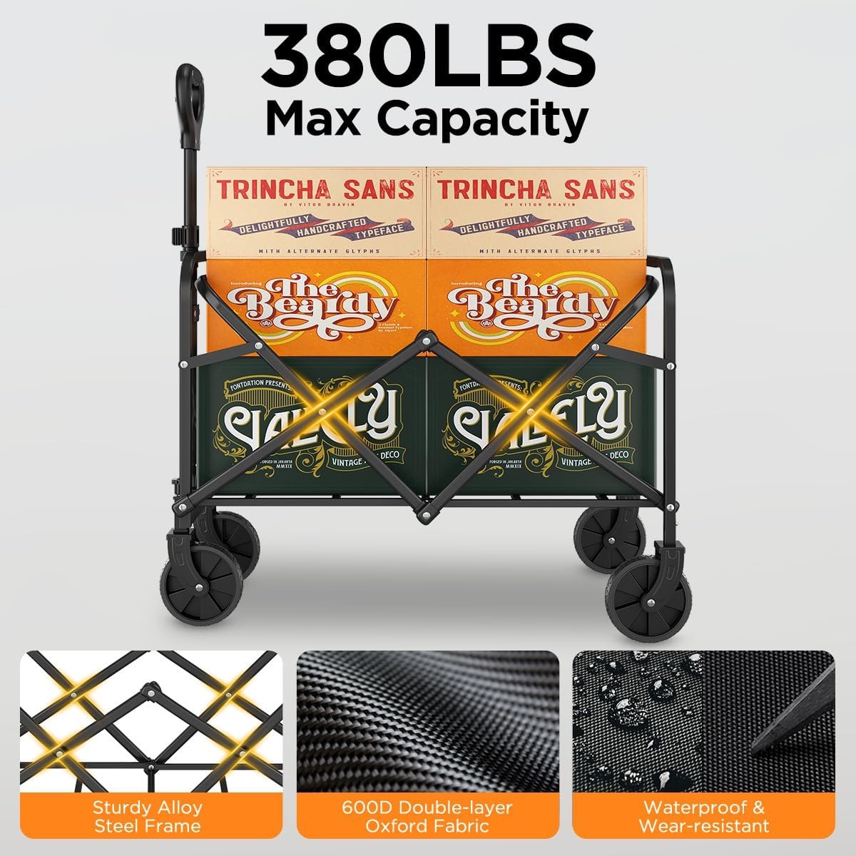 380LBS耐荷重オールテレーンヘビーデューティー折りたたみ - Sports Equipment Shop のレビューと価格