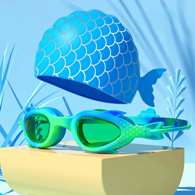 子供用スイミングゴーグル；防水・曇り止めシリコンスイミングキ - Swim Cap Silicone のレビューと価格