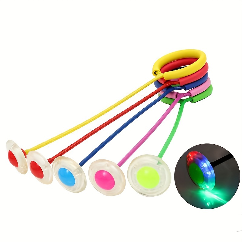 1Pc 子供点滅ジャンプリングスポーツバウンスボール折りたた - Sports Equipment For Kindergarten のレビューと価格