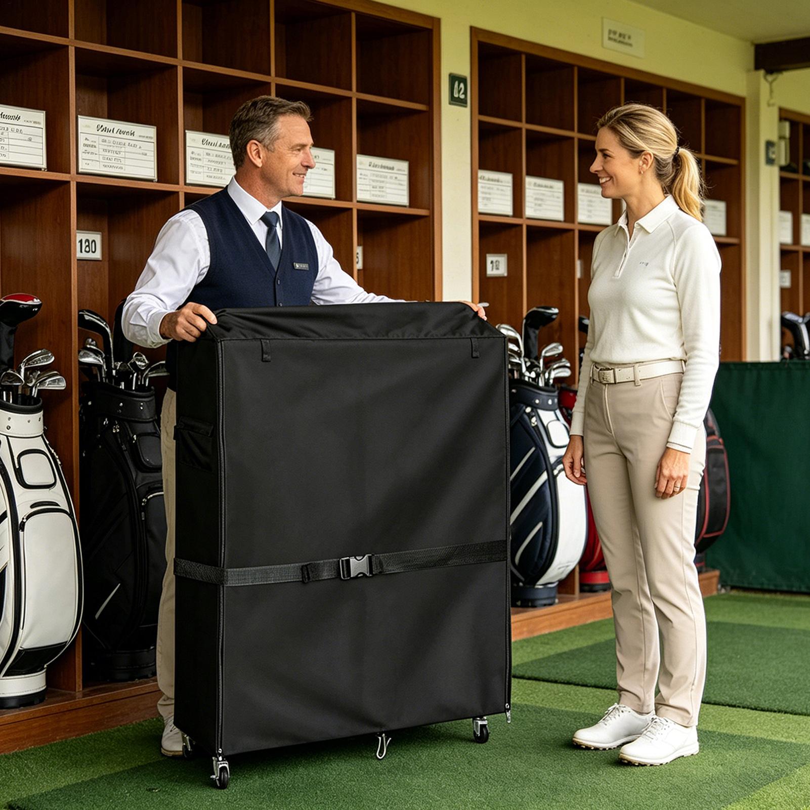 ゴルフバッグ収納ラックカバーオックスフォードプロテクターゴル - Sports Equipment Storage Rack のレビューと価格