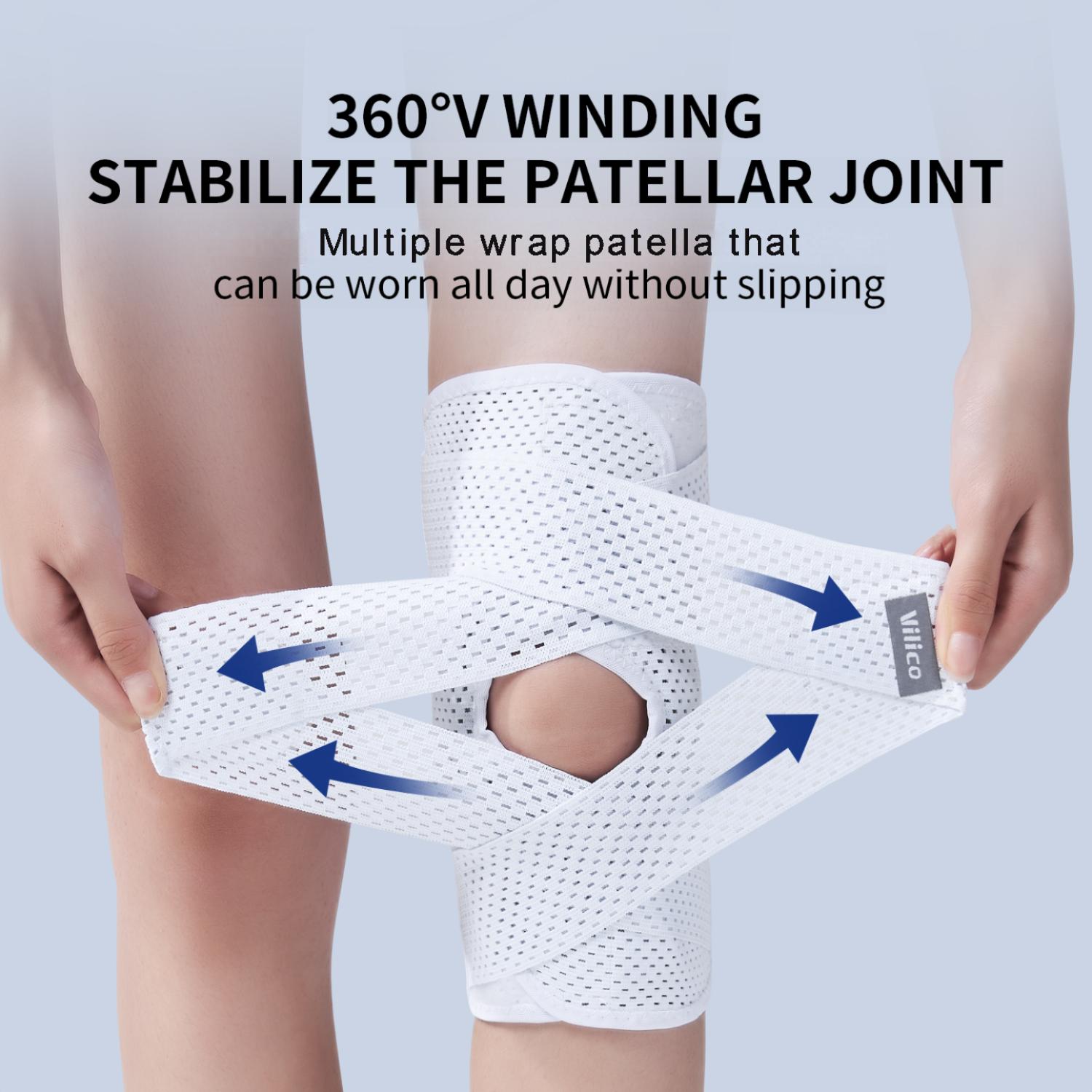 1PC サイクリングスポーツ膝パッド、男性と女性の圧縮弾性膝 - Sports Equipment Knee Support のレビューと価格