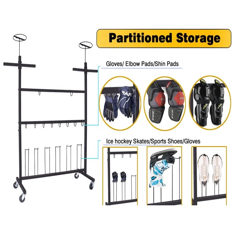 カスタムストアフロアスポーツ用品ラグビーヘルメットアイスホッ - Sports Equipment Storage Rack のレビューと価格